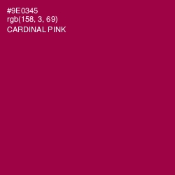 #9E0345 - Cardinal Pink Color Image
