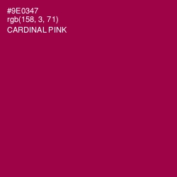 #9E0347 - Cardinal Pink Color Image