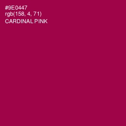 #9E0447 - Cardinal Pink Color Image