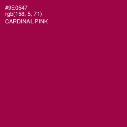 #9E0547 - Cardinal Pink Color Image