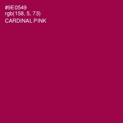 #9E0549 - Cardinal Pink Color Image