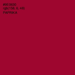 #9E0630 - Paprika Color Image