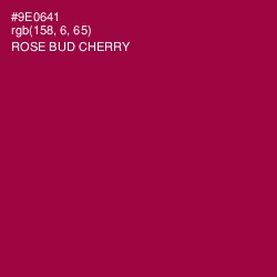 #9E0641 - Rose Bud Cherry Color Image