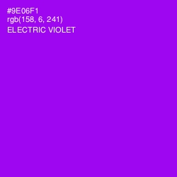 #9E06F1 - Electric Violet Color Image