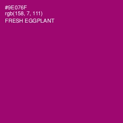 #9E076F - Fresh Eggplant Color Image