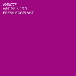 #9E077F - Fresh Eggplant Color Image