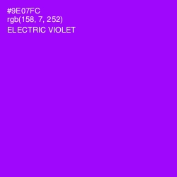 #9E07FC - Electric Violet Color Image
