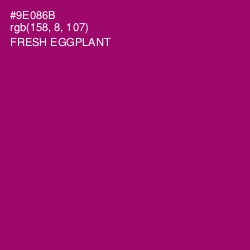 #9E086B - Fresh Eggplant Color Image