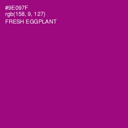 #9E097F - Fresh Eggplant Color Image