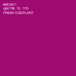 #9E0A71 - Fresh Eggplant Color Image