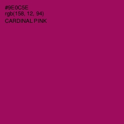 #9E0C5E - Cardinal Pink Color Image