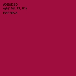 #9E0D3D - Paprika Color Image