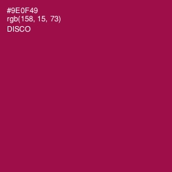 #9E0F49 - Disco Color Image