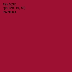 #9E1032 - Paprika Color Image