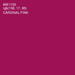 #9E1155 - Cardinal Pink Color Image
