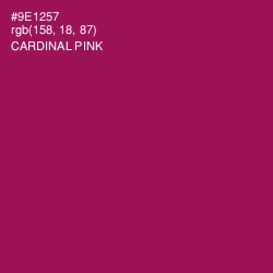 #9E1257 - Cardinal Pink Color Image