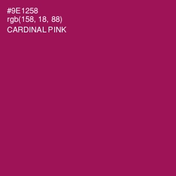 #9E1258 - Cardinal Pink Color Image