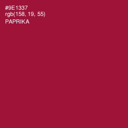 #9E1337 - Paprika Color Image