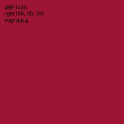 #9E1435 - Paprika Color Image