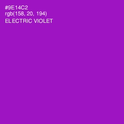 #9E14C2 - Electric Violet Color Image