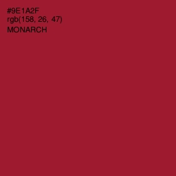 #9E1A2F - Monarch Color Image