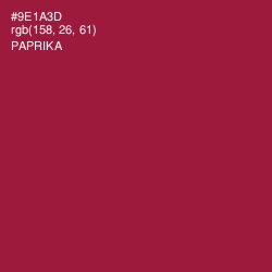 #9E1A3D - Paprika Color Image