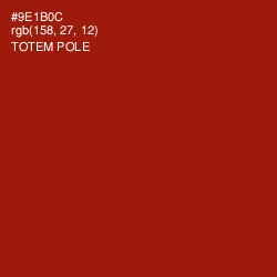 #9E1B0C - Totem Pole Color Image