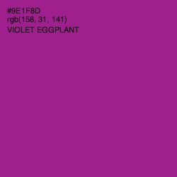 #9E1F8D - Violet Eggplant Color Image