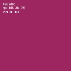 #9E2660 - Vin Rouge Color Image