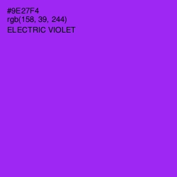 #9E27F4 - Electric Violet Color Image