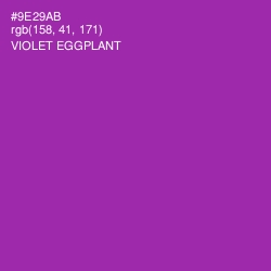 #9E29AB - Violet Eggplant Color Image