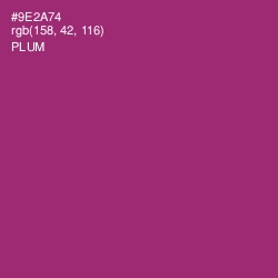 #9E2A74 - Plum Color Image