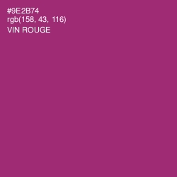 #9E2B74 - Vin Rouge Color Image