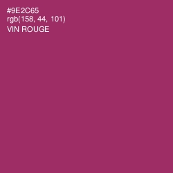 #9E2C65 - Vin Rouge Color Image
