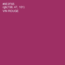 #9E2F65 - Vin Rouge Color Image