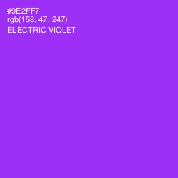 #9E2FF7 - Electric Violet Color Image