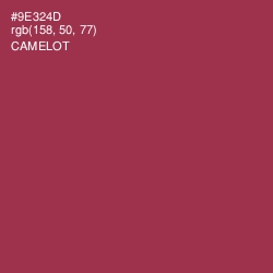 #9E324D - Camelot Color Image