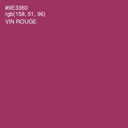 #9E3360 - Vin Rouge Color Image