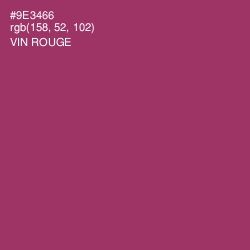 #9E3466 - Vin Rouge Color Image