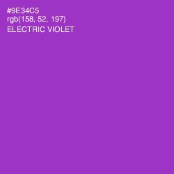 #9E34C5 - Electric Violet Color Image