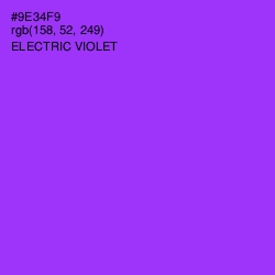 #9E34F9 - Electric Violet Color Image