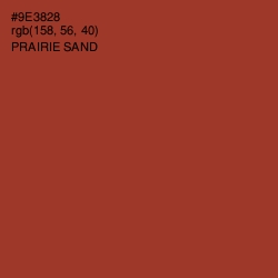 #9E3828 - Prairie Sand Color Image