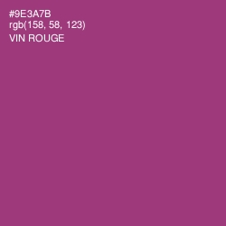 #9E3A7B - Vin Rouge Color Image