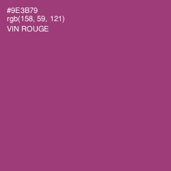 #9E3B79 - Vin Rouge Color Image