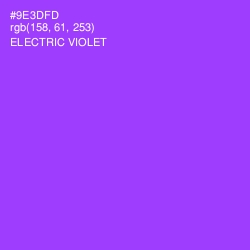 #9E3DFD - Electric Violet Color Image