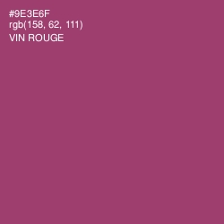 #9E3E6F - Vin Rouge Color Image