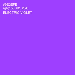 #9E3EFE - Electric Violet Color Image