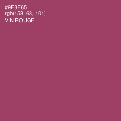 #9E3F65 - Vin Rouge Color Image