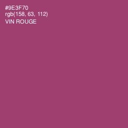 #9E3F70 - Vin Rouge Color Image