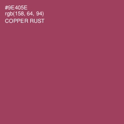 #9E405E - Copper Rust Color Image